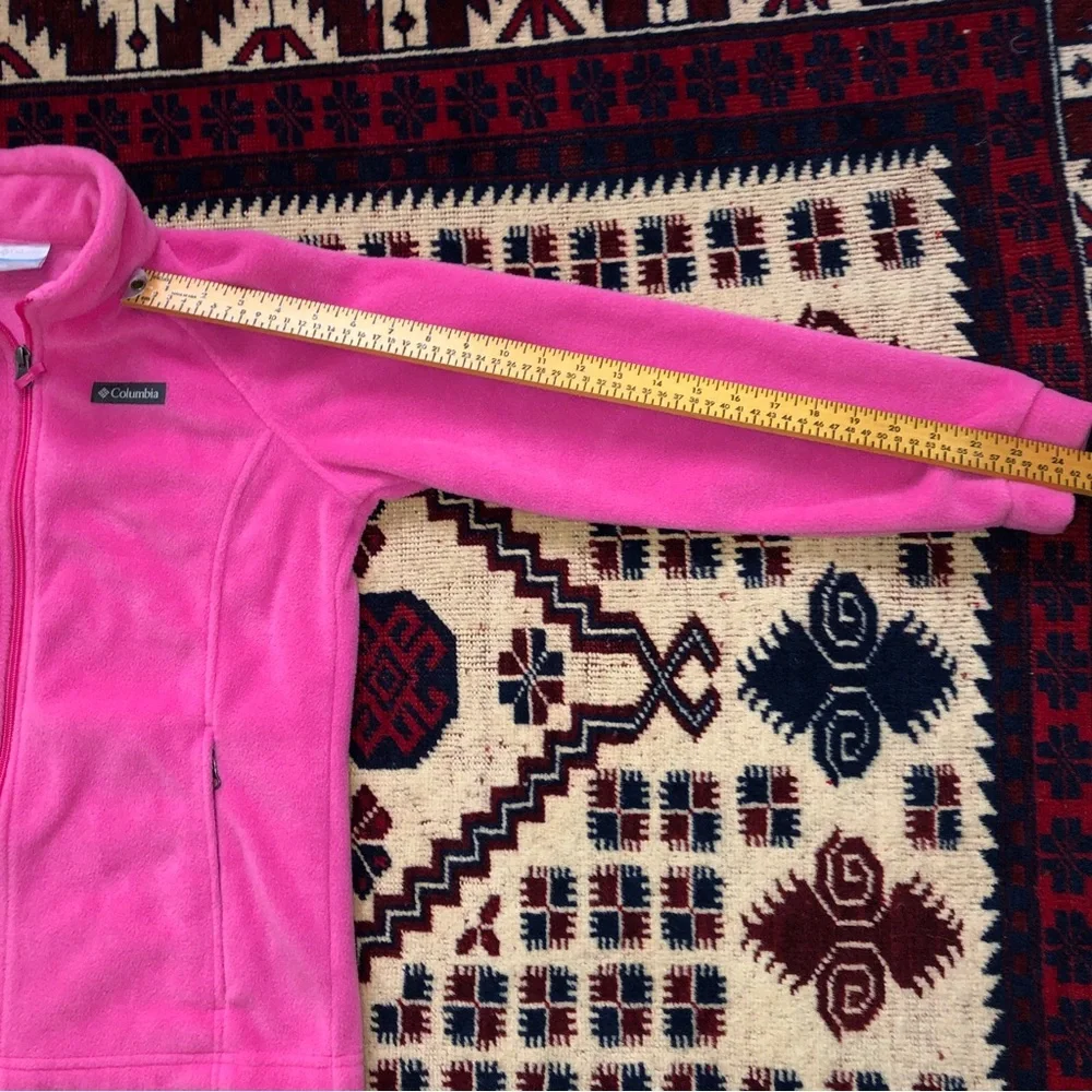 Columbia Hot Pink Full-Zip Fleece Jacket